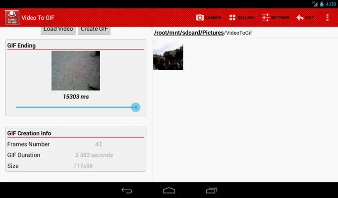 Video To GIF android App screenshot 4